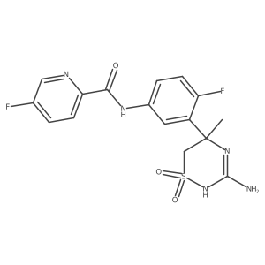 N-2 Desmethyl-verubecestat Structure