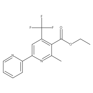 Ethyl 6-methyl-4-(trifluoromethyl)-[2,2'-bipyridine]-5-carboxylate结构式