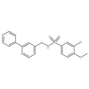 N-([2,4'-bipyridin]-4-ylmethyl)-3-chloro-4-methoxybenzenesulfonamide Structure