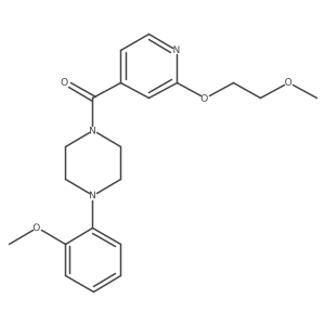 (2-(2-Methoxyethoxy)pyridin-4-yl)(4-(2-methoxyphenyl)piperazin-1-yl)methanone Structure