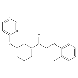 1-(3-(Pyrimidin-4-yloxy)piperidin-1-yl)-2-(o-tolyloxy)ethanone Structure