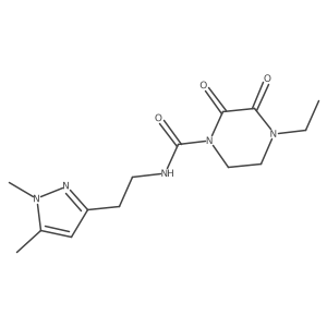 N-(2-(1,5-dimethyl-1H-pyrazol-3-yl)ethyl)-4-ethyl-2,3-dioxopiperazine-1-carboxamide Structure