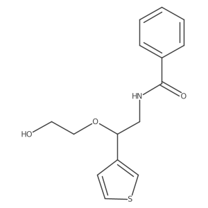 N-(2-(2-hydroxyethoxy)-2-(thiophen-3-yl)ethyl)benzamide结构式