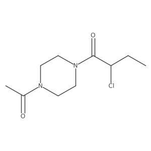 1-(4-Acetylpiperazin-1-yl)-2-chlorobutan-1-one结构式