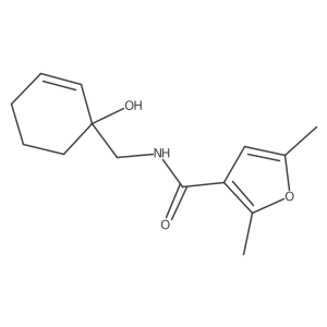N-[(1-hydroxycyclohex-2-en-1-yl)methyl]-2,5-dimethylfuran-3-carboxamide结构式