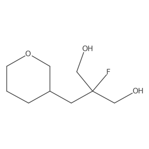 2-Fluoro-2-[(oxan-3-yl)methyl]propane-1,3-diol结构式