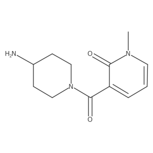 3-(4-aminopiperidine-1-carbonyl)-1-methylpyridin-2(1H)-one Structure