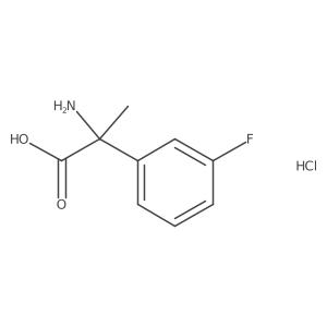 2-Amino-2-(3-fluorophenyl)propanoic acid hcl Structure
