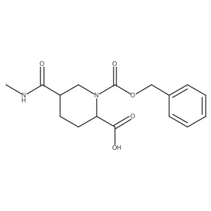 1-[(Benzyloxy)carbonyl]-5-(methylcarbamoyl)piperidine-2-carboxylic acid Structure