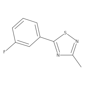 5-(3-Fluorophenyl)-3-methyl-1,2,4-thiadiazole Structure