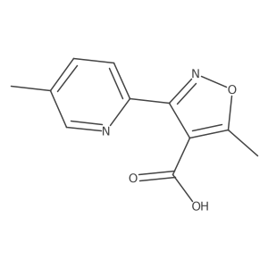 5-Methyl-3-(5-methyl-2-pyridyl)isoxazole-4-carboxylic Acid Structure
