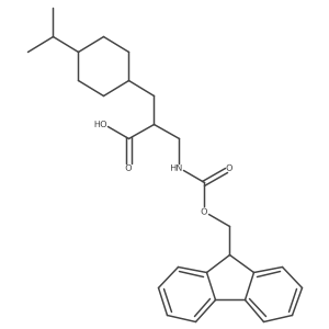 3-({[(9H-fluoren-9-yl)methoxy]carbonyl}amino)-2-{[4-(propan-2-yl)cyclohexyl]methyl}propanoic acid Structure