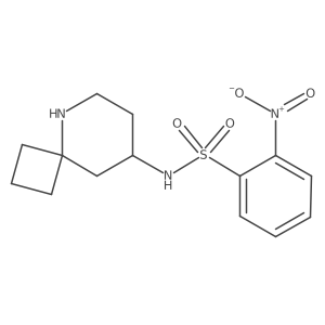 N-{5-azaspiro[3.5]nonan-8-yl}-2-nitrobenzene-1-sulfonamide结构式