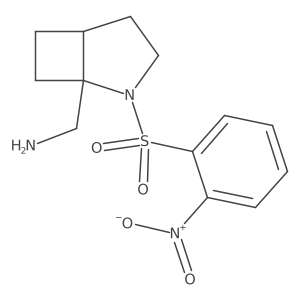 1-[2-(2-Nitrobenzenesulfonyl)-2-azabicyclo[3.2.0]heptan-1-yl]methanamine Structure