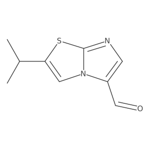 2-(Propan-2-yl)imidazo[2,1-b][1,3]thiazole-5-carbaldehyde结构式
