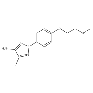 2-[4-(2-methoxyethoxy)phenyl]-5-methyl-2H-1,2,3-triazol-4-amine Structure