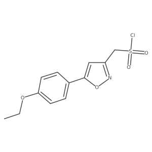 [5-(4-Ethoxyphenyl)-1,2-oxazol-3-yl]methanesulfonyl chloride Structure