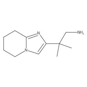 2-{5H,6H,7H,8H-imidazo[1,2-a]pyridin-2-yl}-2-methylpropan-1-amine结构式