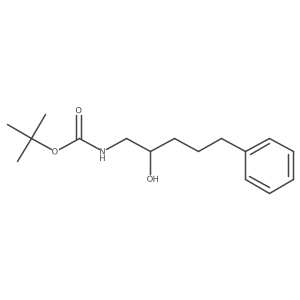 tert-butyl N-(2-hydroxy-5-phenylpentyl)carbamate Structure