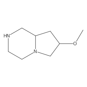 (7S,8AS)-7-Methoxyoctahydropyrrolo[1,2-A]pyrazine结构式