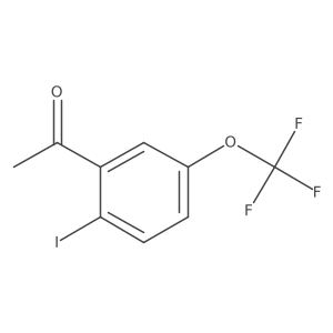 2'-Iodo-5'-(trifluoromethoxy)acetophenone结构式