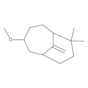 Bicyclo(4.3.1)decane, 3-methoxy-7,7-dimethyl-10-methylene- Structure