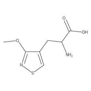 (2R)-2-amino-3-(3-methoxy-1,2-thiazol-4-yl)propanoic acid Structure