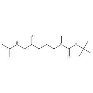 tert-butyl N-{4-hydroxy-5-[(propan-2-yl)amino]pentyl}-N-methylcarbamate Structure