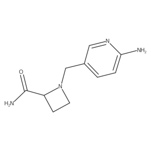 1-[(6-Aminopyridin-3-yl)methyl]azetidine-2-carboxamide结构式