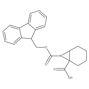 7-{[(9H-fluoren-9-yl)methoxy]carbonyl}-7-azabicyclo[4.1.0]heptane-1-carboxylic acid Structure