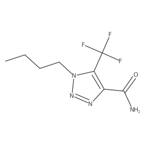 1-butyl-5-(trifluoromethyl)-1H-1,2,3-triazole-4-carboxamide Structure