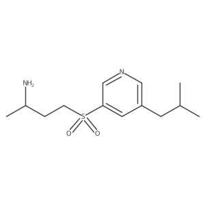 4-{[5-(2-Methylpropyl)pyridin-3-yl]sulfonyl}butan-2-amine Structure
