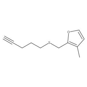 3-Methyl-2-[(pent-4-yn-1-ylsulfanyl)methyl]furan Structure