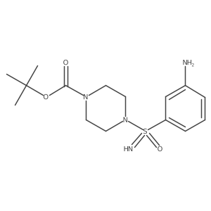 Tert-butyl 4-[(3-aminophenyl)imino-lambda6-sulfanyl]piperazine-1-carboxylate Structure