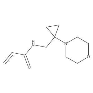 N-{[1-(morpholin-4-yl)cyclopropyl]methyl}prop-2-enamide Structure