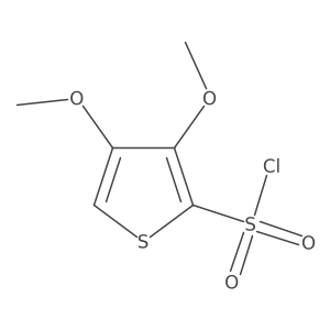 3,4-Dimethoxythiophene-2-sulfonyl chloride结构式