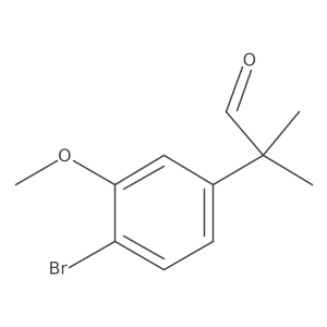 2-(4-Bromo-3-methoxyphenyl)-2-methylpropanal结构式