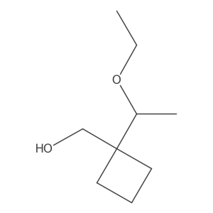 [1-(1-Ethoxyethyl)cyclobutyl]methanol Structure
