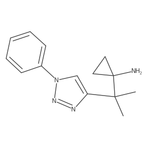 1-[2-(1-phenyl-1H-1,2,3-triazol-4-yl)propan-2-yl]cyclopropan-1-amine Structure