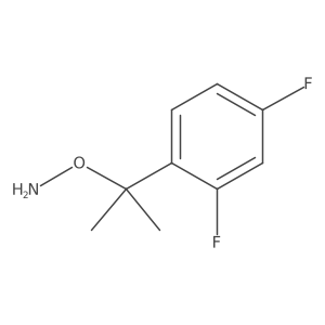 O-[2-(2,4-difluorophenyl)propan-2-yl]hydroxylamine结构式