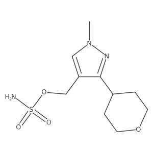[1-methyl-3-(oxan-4-yl)-1H-pyrazol-4-yl]methyl sulfamate Structure