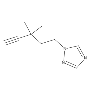 1-(3,3-dimethylpent-4-yn-1-yl)-1H-1,2,4-triazole Structure