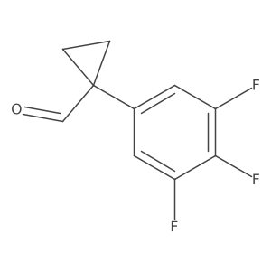 1-(3,4,5-Trifluorophenyl)cyclopropane-1-carbaldehyde结构式