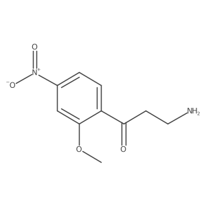 3-Amino-1-(2-methoxy-4-nitrophenyl)propan-1-one结构式