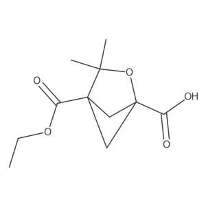4-(Ethoxycarbonyl)-3,3-dimethyl-2-oxabicyclo[2.1.1]hexane-1-carboxylic acid Structure