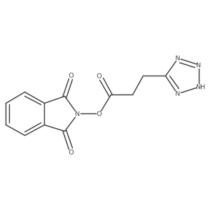 1,3-dioxo-2,3-dihydro-1H-isoindol-2-yl 3-(2H-1,2,3,4-tetrazol-5-yl)propanoate结构式