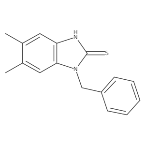 1,3-Dihydro-5,6-dimethyl-1-(phenylmethyl)-2H-benzimidazole-2-thione结构式