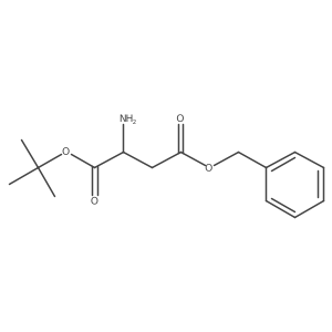 4-Benzyl 1-tert-butyl 2-aminobutanedioate结构式