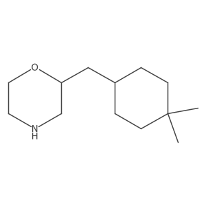 2-[(4,4-Dimethylcyclohexyl)methyl]morpholine Structure
