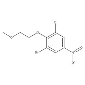 1-Bromo-3-fluoro-2-(2-methoxyethoxy)-5-nitrobenzene Structure